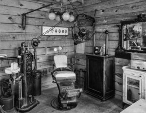 Image of a dental treatment room in the past